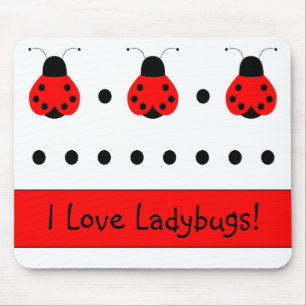 Schattige lieveheersbeestje Mousepad Muismat