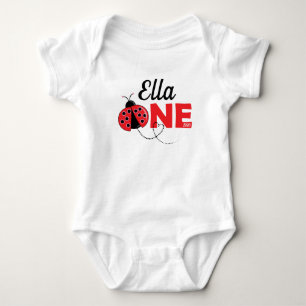 Schattige lieveheersbeestje ontwerp bodysuit voor