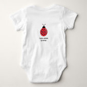 Schattige lieveheersbeestje ontwerp bodysuit voor (Achterkant)