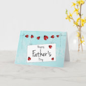 Schattige lieveheersbeestje ontwerp voor Vaderdag Kaart (Gele Bloem)