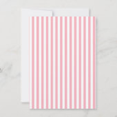 Schattige lieveheersbeestje op Bubble Gum Pink Str Kaart (Achterkant)