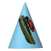 Schattige lieveheersbeestje op een boompje feesthoedjes (Voorkant)