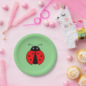 Schattige lieveheersbeestje papier bord (Feest)