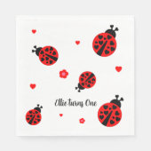 Schattige lieveheersbeestje papieren servet (Voorkant)