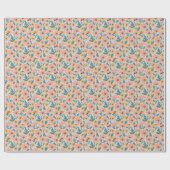 Schattige lieveheersbeestje Polka dot Daisy Flower Cadeaupapier (Vlak)