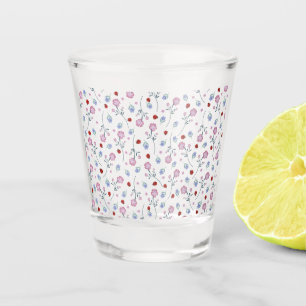 Schattige lieveheersbeestje polka dot Daisy Flower Shot Glas