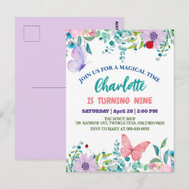 Schattige Lieveheersbeestje Stippen bloem Bloem Ve Briefkaart