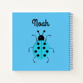 schattige lieveheersbeestjes, gepersonaliseerd  notitieboek (Achterkant)