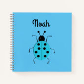 schattige lieveheersbeestjes, gepersonaliseerd  notitieboek (Voorkant)