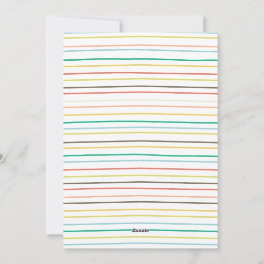 Schattige Lijst vakantie fotokaart Feestdagenkaart (Achterkant)