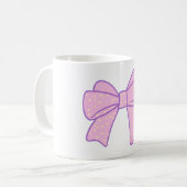 Schattige lint koffiemok (Voorkant links)