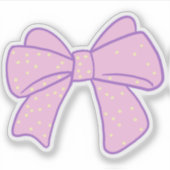 Schattige lint sticker (Voorkant)