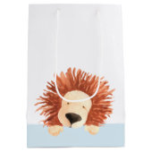 Schattige Lion Blue Medium Cadeauzakje (Achterkant)