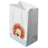 Schattige Lion Blue Medium Cadeauzakje (Achterkant Gekanteld)