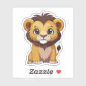 Schattige Lion Cartoon Karakter Sticker (Vel)