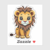 Schattige Lion Cartoon Karakter Sticker (Vel)