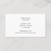 Schattige Lion Cub Kinderopvang Visitekaartje (Achterkant)