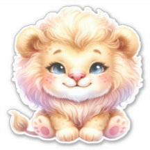 Schattige! Lion Custom Cut Scrapbooking Sticker