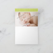 Schattige Lion Foto (binnen) Dank u Kaart: limoen Bedankkaart (Binnen)