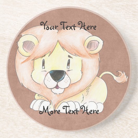 Schattige Lion Onderzetter (Voorkant)