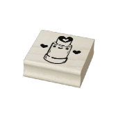 Schattige lippenstift hart rubberstempel (Stempel)