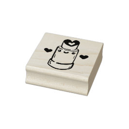 Schattige lippenstift hart rubberstempel