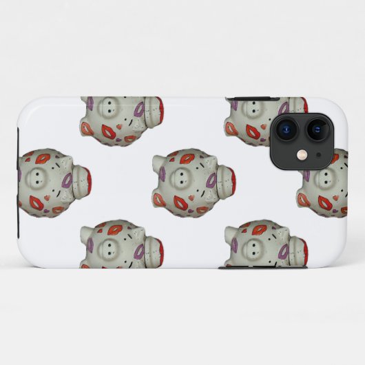 Schattige lipstick Pig Case-Mate iPhone Case (Achterkant (horizontaal))