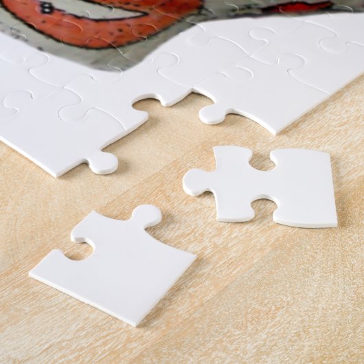 Schattige lipstick Pig Legpuzzel (Zijkant)