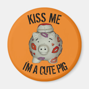 Schattige lipstick Pig Magneet