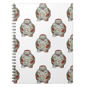 Schattige lipstick Pig Notitieboek