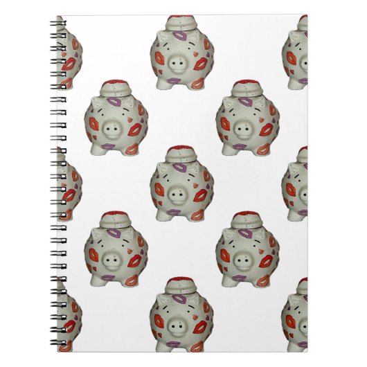 Schattige lipstick Pig Notitieboek (Voorkant)