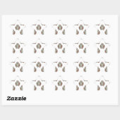 Schattige lipstick Pig Ster Sticker (Vel)