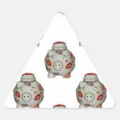 Schattige lipstick Pig Sticker (Voorkant)