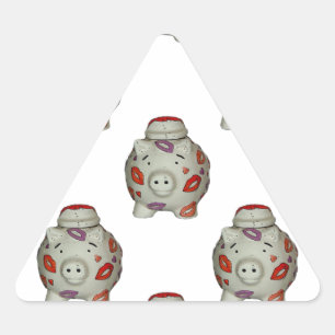 Schattige lipstick Pig Sticker