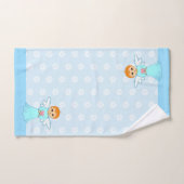 Schattige Little Angel & Flower Pattern op lichtbl Bad Handdoek (Handdoek)