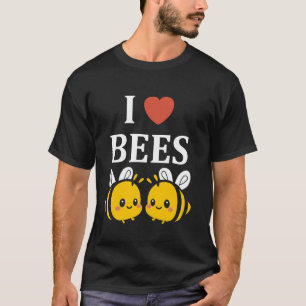 Schattige Little Bee Grappig simpel ik hou van bij T-shirt