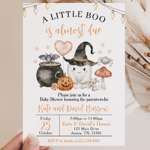 Schattige Little Boo Baby Shower Kaart