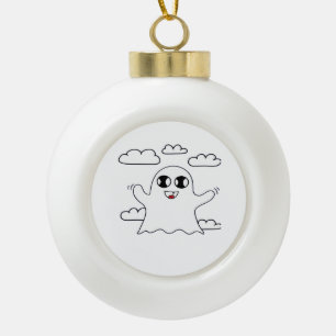 Schattige Little Boo Creatieve Stijl Keramische Bal Ornament
