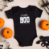 Schattige Little BOO Drippy Script Fun Kind Hallow Romper