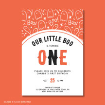 Schattige Little Boo Eerste Verjaardag Halloween