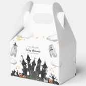 Schattige Little Boo Ghost House Baby shower Bedankdoosjes (Achterkant)