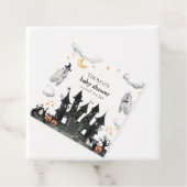 Schattige Little Boo Ghost House Baby shower Bedankjes Labels (In situ)