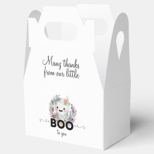 Schattige Little Boo Halloween Baby shower Favor B Bedankdoosjes (Geopend)