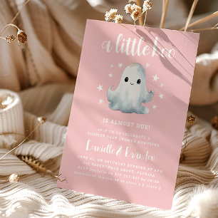 Schattige Little Boo Halloween Baby Shower Kaart