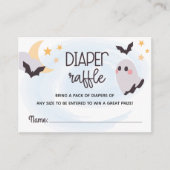Schattige Little Boo Luier Raffle Informatiekaartje (Voorkant)
