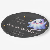 Schattige Little Boo-tiful Halloween Baby shower Papieren Bordje (Gekanteld)