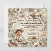 Schattige Little Charro Baby shower Kaart (Voorkant)