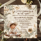 Schattige Little Charro Baby shower Kaart