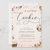 Schattige Little Cookie is op de Way Cream Baby sh Kaart (Voorkant)