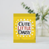 Schattige Little Daisy-Briefkaart Briefkaart (Staand voorkant)